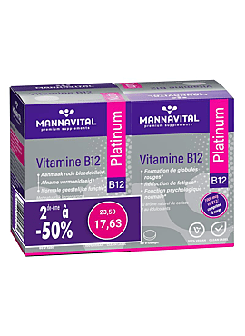 Mannavital Vitamine B12 Platinum 60 V-tabl PROMO DUO-pack
