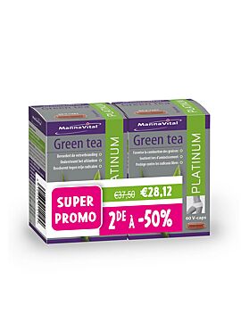 DUO Green Tea Platinum 2*60 vcps PROMO 2e aan -50%