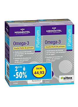 Omega-3 Visolie Platinum DUO-PACK 2x60 softgels