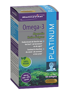 Omega-3 Platinum Algenolie 100% vegan 60sgls