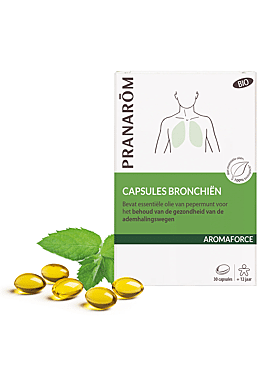 Pranarom Aromaforce Capsules Bronchiën  bio (30caps) 