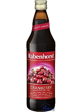 Rabenhorst Cranberrysap / veenbessensap biologisch  750ml