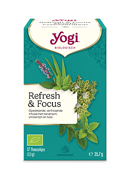 Yogi thee Refresh & Focus bio 17 builtjes 