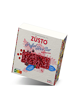 Zusto Puffed Rice Bar Forest Fruit zonder toegevoegde suiker 6x30g
