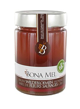 Bona Mel Wildebloemen honing rauw bio 450g 