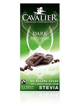 Cavalier Stevia Chocolade 85g puur
