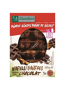 Wafels Chocolade suikerarm 165g