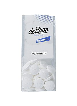 De Bron pepermunt suikervrij 80g