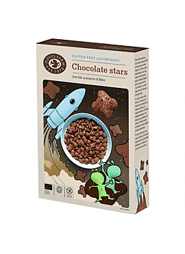 Doves Farm Chocolade sterren glutenvrij vegan bio 300g