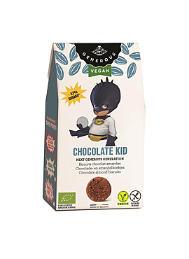Generous Chocolate kid koekjes met chocolade en amandelen bio (vegan) 100g