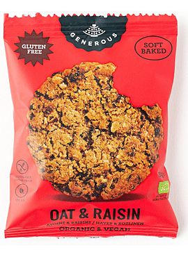 Generous oat & raisin cookie 30g