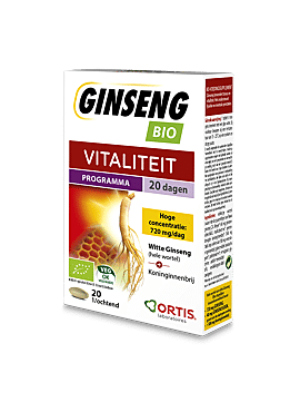 Ginseng + Koninginnebrij Vitaliteit bio PROMO 20+10tbl