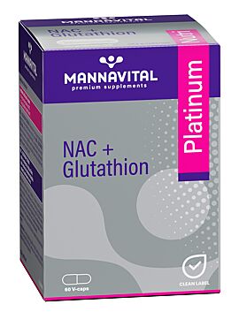Mannavital NAC + Glutathion Platinum 60 v-caps