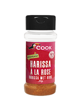 Cook Harissa mengeling met roos bio 35g
