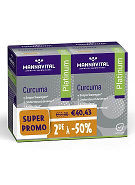 Mannavital Curcuma Platinum DUOpack 2*60 cps 2de -50%