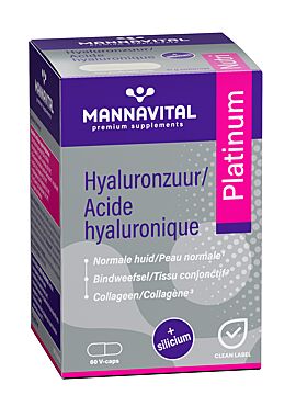 Mannavital Hyaluronzuur platinum 60 v-caps