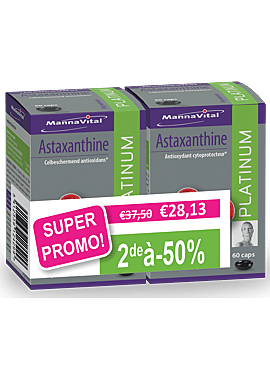 Duopack Astaxanthine 2*60 caps promo 2de a -50%