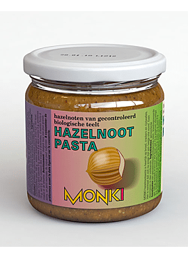 Monki Hazelnootpasta bio zonder zout 330g