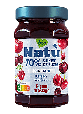 Natu confituur Kersen zonder toegevoegde suikers bio 240g