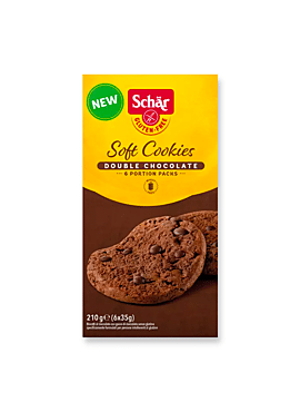 Schär Soft Cookies double choco glutenvrij 210gr