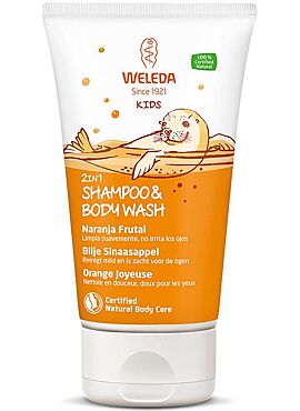 Kids 2in1 Shampoo & Body Wash Sinaasappel 150ml