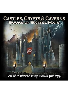  Castles Crypts and Caverns Books of Battle Mats