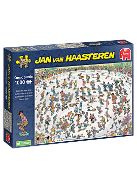 Skateboarden in de Bowl – Jan van Haasteren (1000)