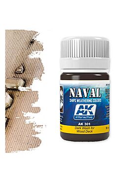 AK Naval Dark Wash For Wood Deck