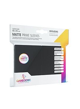 Gamegenic - Matte Prime Sleeves Black (100 Sleeves)