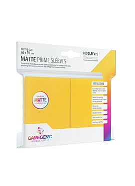 Gamegenic - Matte Prime Sleeves Yellow (100 Sleeves) 