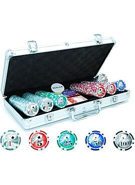 Poker koffer Aluminium 300 