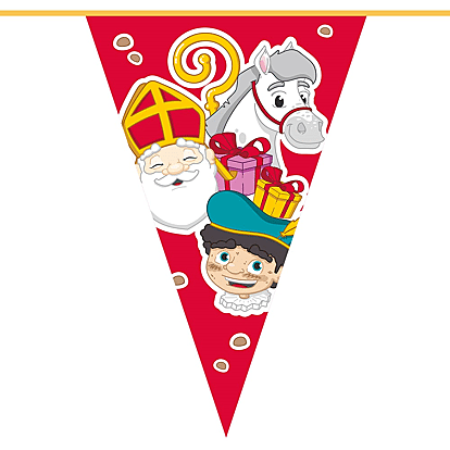 Vlaggenlijn Sinterklaas 6m Feestartikelen Party Ava Be