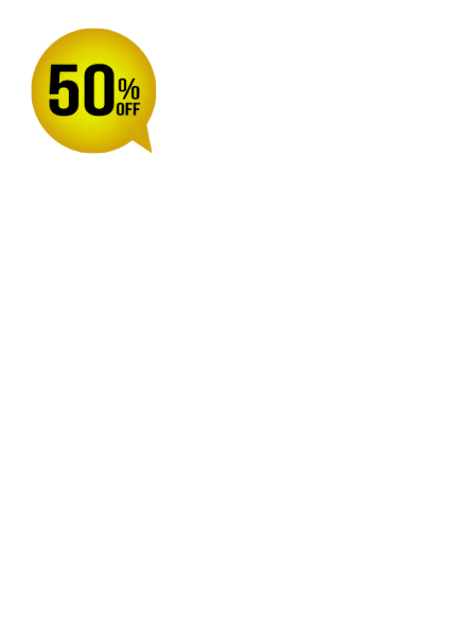 50% off