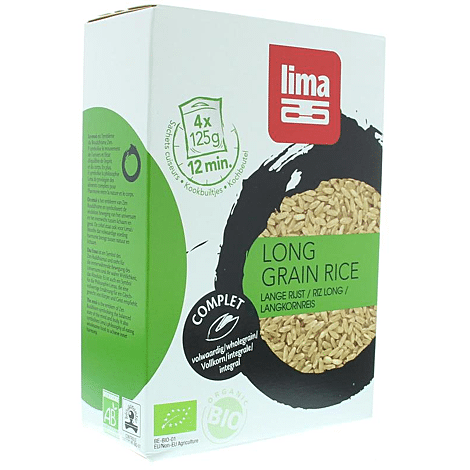 Volkoren Rijst lang builtjes 4x125g