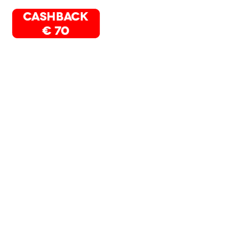 cashback € 70