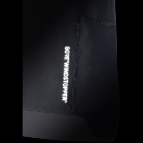 GORE RUNNING WEAR Running pants R3 PARTIAL GORE® WINDSTOPPER® in black