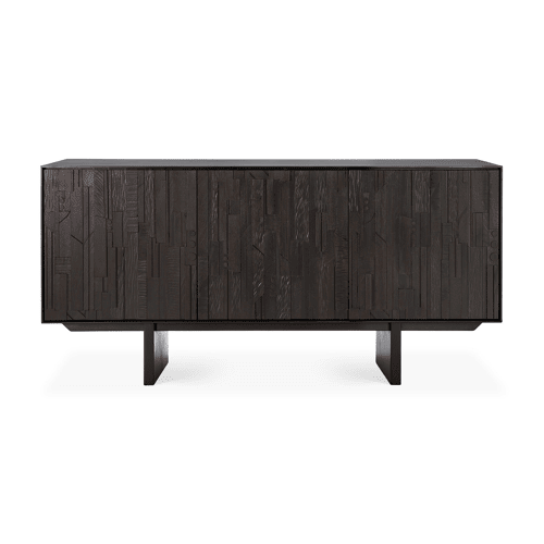Teak Mosaic sideboard 3 deuren