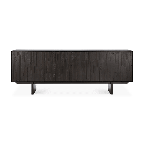 Teak Mosaic sideboard 4 deuren