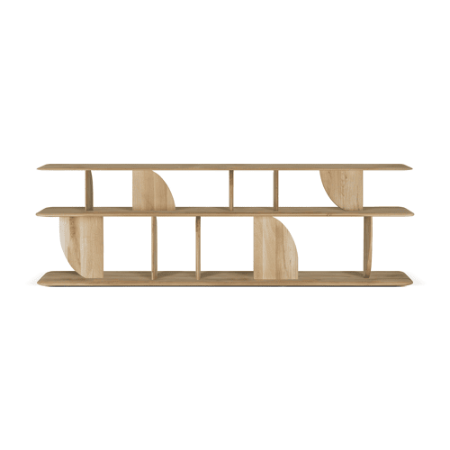 Geometric bank console