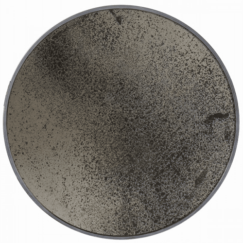 Aged Bronze Mirror Large Round - Heavy Aged
