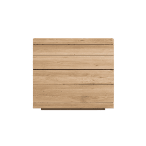 Oak Burger chest of drawers (4 laden)