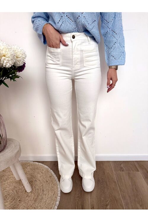 Ella white jeans 