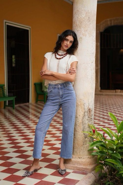 Solange denim ankle