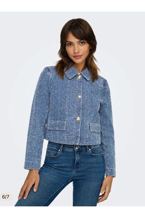 Denim jacket lady