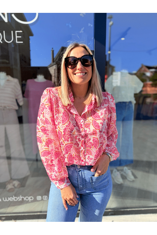 Hippie rose blouse
