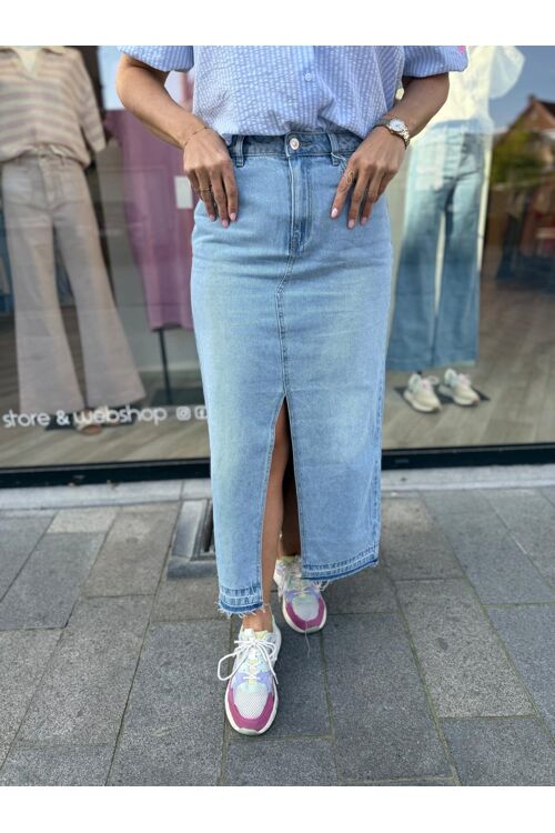 bella HW jeans skirt