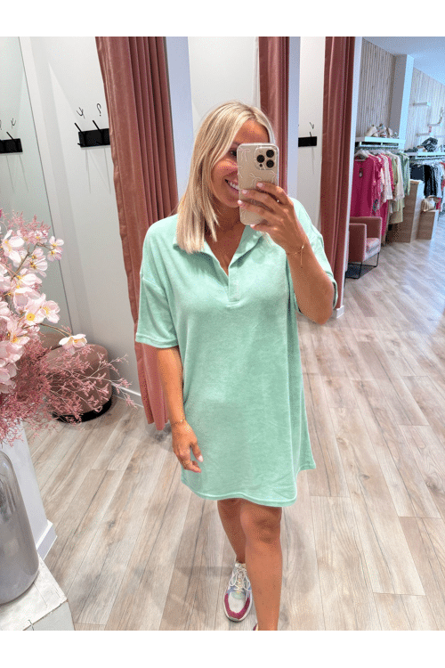 Terry collar dress