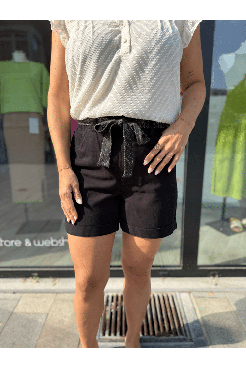lurex belt short