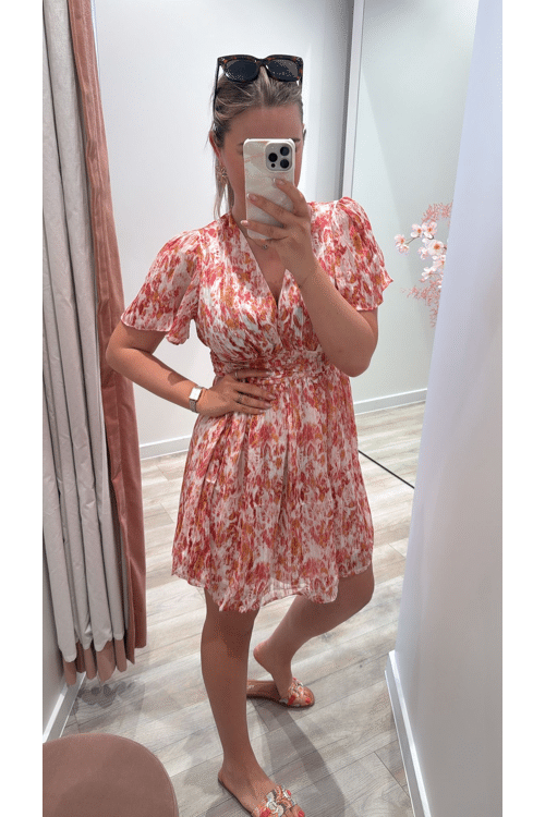 Orange rose dress