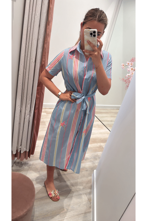 Palm color dress